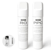 Aigerri RO and PPC water filter cartridges for countertop reverse osmosis system, purifying tap water with UV sterilization