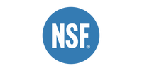 NSF certified water filter logo, indicating safe, purified drinking water standards