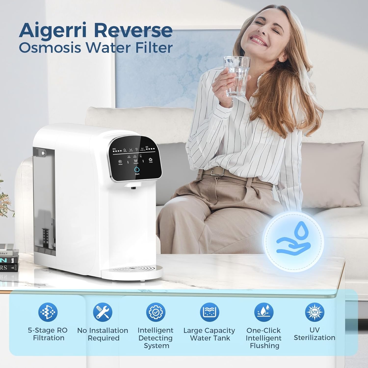 Aigerri Countertop Reverse Osmosis Water Filter - aigerri.com